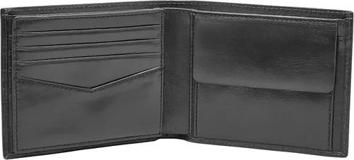 Miniatura 2 de Fossil Mens Ryan Leather RFID-Blocking Bifold Wallet with Coin Pocket