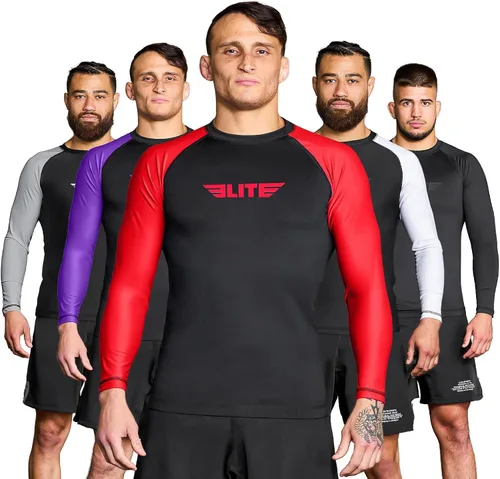 Miniatura 35 de Elite Sports MMA, BJJJ, No-Gi, protección de entrenamiento de manga corta