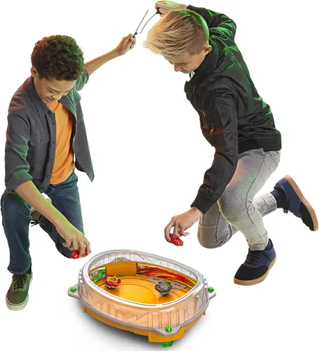 Miniatura 6 de Beyblade Burst QuadDrive Cosmic Vector Battle Set - Juego de batalla con Beystadium, 2 juguetes de batalla y 2 lanzadores para edades de 8 años