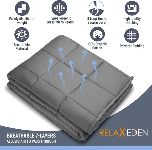 Miniatura 3 de Manta con peso Relax Eden y funda de edredón extraíble y lavable