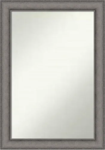 Miniatura 226 de Amanti Art Espejo de pared personalizado no biselado (24.5 x 24.5 pulgadas), marco gris marrón alta, varios tamaños personalizados, espejo de baño