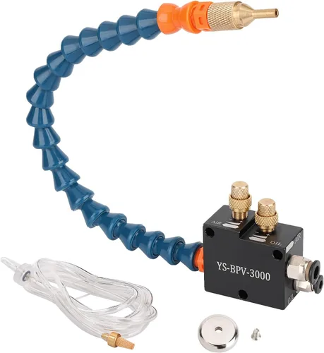 Miniatura 7 de 1/4" Rociador de Refrigerante con Base Magnética, Aerosol de Refrigeración CNC para Fresadora y Torno de Metal, Sistema de Lubricación por