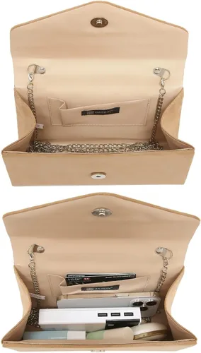 Miniatura 21 de Dasein Bolso de noche para mujer, embragues de fiesta, bolsos de boda, cóctel, baile de graduación, bolsos con purpurina esmerilada