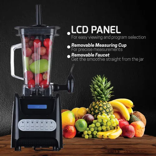 Miniatura 7 de OVENTE Licuadora de encimera de cocina con dispensador, hoja de acero inoxidable y tarro portátil de 1.5 L sin BPA, fácil de limpiar, mezclador