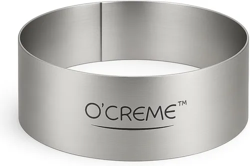 Miniatura 22 de O'Creme Anillo para Pastel de Acero Inoxidable Resistente Redondo Molde de Anillo para Pastel Mousse para Hornear, Decoración de Pasteles de Postre