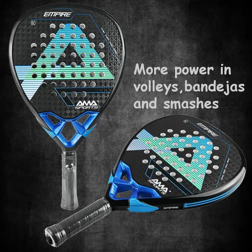 Miniatura 4 de AMA SPORT Raqueta de pádel Superficie de Fibra de Carbono con núcleo de espuma EVA Memory Flex Core Pádel Raqueta de Tenis Raqueta de Pádel Ligeras