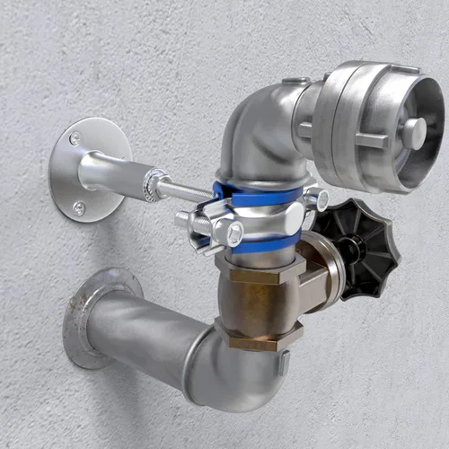 Miniatura 3 de TAISHER 4 soportes de tubo ajustables de acero inoxidable 304 para montaje en pared, soporte de correa de tubo ajustable, adecuado para tubos