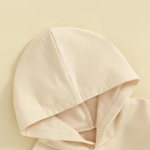 Miniatura 4 de Ropa de otoño para bebé, niño, niña, sudadera con capucha, mameluco liso de manga larga, ropa de invierno