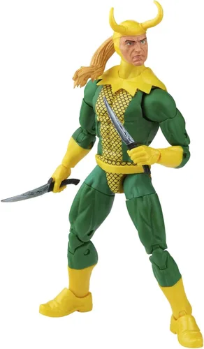 Miniatura 3 de Marvel Legends Series Loki - Figura de acción de embalaje retro de 6 pulgadas, 3 accesorios