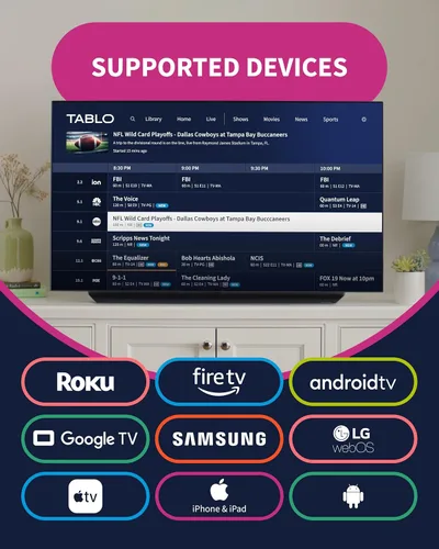 Miniatura 5 de Tablo TV 4ta Generación DVR 2-Sintonizador Over-The-Air (OTA) - Mira, Pausa y Graba TV en Vivo, Noticias, Deportes y Películas en Toda Tu Casa a
