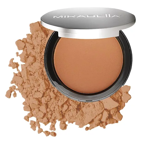 MIRABELLA - Base Pure Press, polvo prensado HD-Finish, polvo prensado mineral construible compacto con jojoba nutritiva, maquillaje Original