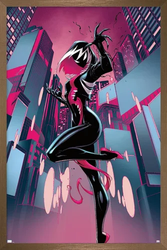 Miniatura 14 de Trends International Marvel Comics Ghost Spider Venom - Póster de pared de Spider-Gwen #24, 22.4 pulgadas de largo x 14.7 W, versión enmarcada