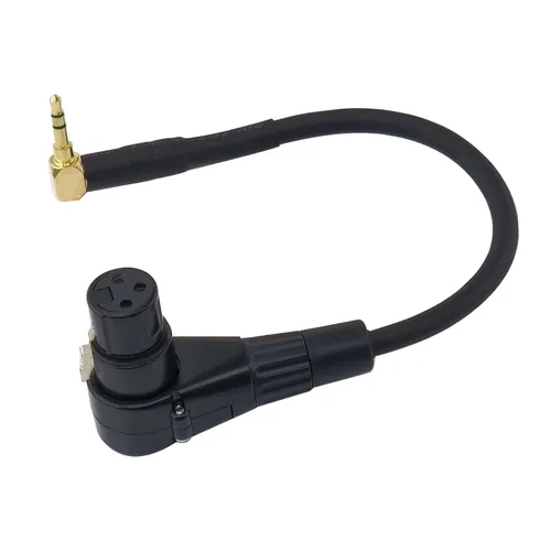Miniatura 2 de WJSTN 3-pin Right Angle XLR to 3.5mm Male Adjustable Angle Balanced Stereo Audio Adapter Cable 1 Feet