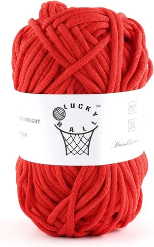 Miniatura 12 de Hilo de 100g para Ganchillo y Tejer, 66 yardas/60m de Hilo de Algodón para Principiantes, Hilo de Mezcla de Acrílico Algodón-Nylon para Kit de Blanco