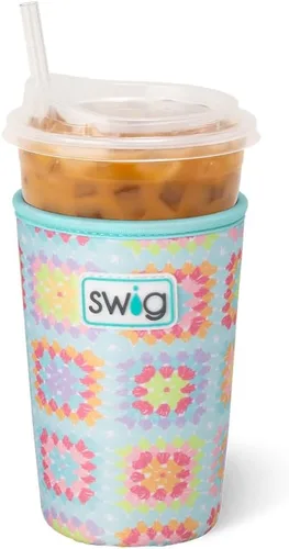 Miniatura 37 de Funda Swig Life para taza de café helado pequeña, funda estándar de 22oz para taza de café helado con asa, funda aislante de neopreno para mantener