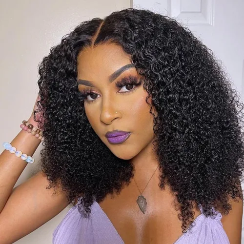 Miniatura 16 de Pelucas cortas de 10 pulgadas estilo Bob 13x4 con ondas profundas, peluca de pelo humano estilo Bob con encaje frontal HD de 200% de densidad