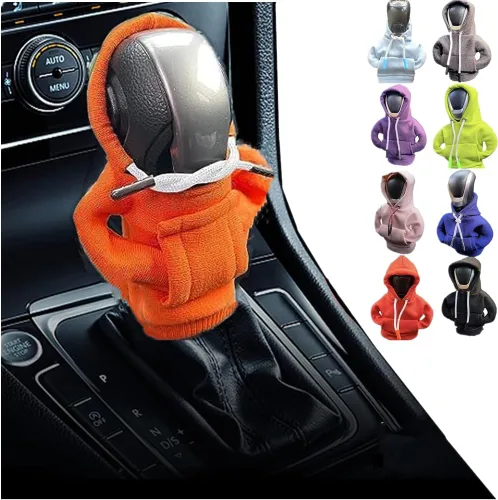 Miniatura 8 de Topaliving Sudadera con capucha para palanca de cambios de automóvil, divertida perilla de palanca de cambios, suéter para invierno, funda