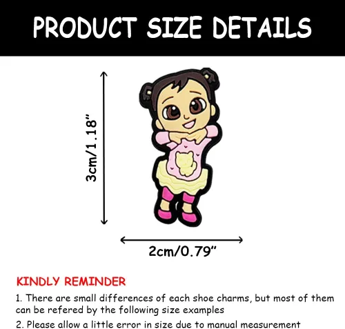 Miniatura 2 de SANACCNI Encantos de zapatos de juego, encantos de decoración de zapatos de película de dibujos animados, encantos para sandalias, zapatos, pulsera