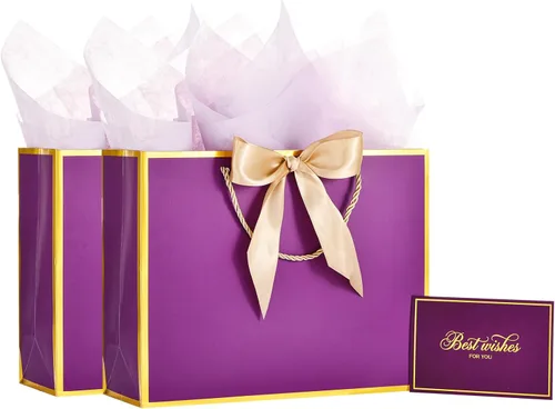 Miniatura 11 de Powbrace Bolsa de regalo de cumpleaños número 30 negra de 13 pulgadas con papel de seda y tarjeta de felicitación para fiestas, bolsa de regalo