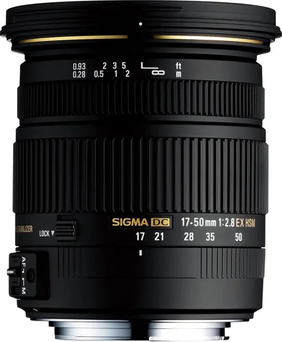 Sigma 17-50mm f/2.8 EX DC OS HSM FLD Lente de zoom estándar de gran apertura para cámara Canon DSLR digital