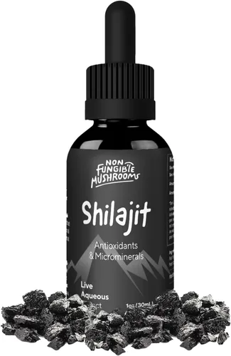 Pure American Shilajit Extracto de tintura de 1.0 fl oz (60 porciones) | Gotas líquidas Shilajit 100% orgánicas con 78% más de ácido fúlvico | Gotas