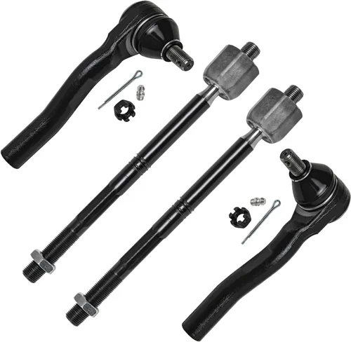 Miniatura 39 de Detroit Axle - 4 barras de acoplamiento delanteras para Kia Forte Koup 14-17, 14-18 Forte Forte5, 4 extremos de barra de acoplamiento exteriores e