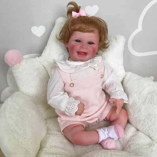 Miniatura 8 de Angelbaby Muñecas de bebé Reborn de la vida real de 20 pulgadas, muñeca realista de silicona de vinilo suave muñeca de bebé durmiendo, muñecas