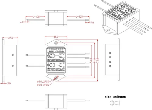 Miniatura 4 de Electronics-Salon 1PCS Dual SPST-NO 10Amp Power Relay Module, AC/DC 5V Control Voltaje