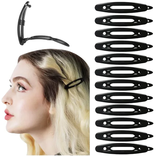 Miniatura 11 de Juego de 12 pasadores de pelo para mujeres y niñas, pinzas para cabello grueso y fino, accesorios para el cabello no metálicos, agarre