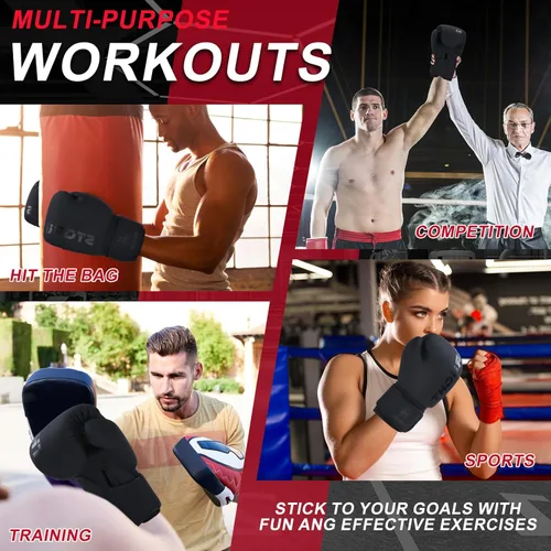Miniatura 5 de Guantes de boxeo para hombres y mujeres, guantes de entrenamiento de boxeo, guantes de boxeo MMA, Kickboxing, guantes de entrenamiento para boxeo