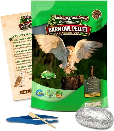 Miniatura 8 de NW Barn - Kit de disección de excrementos de búho (incluye instrumental e ilustraciones educativas)