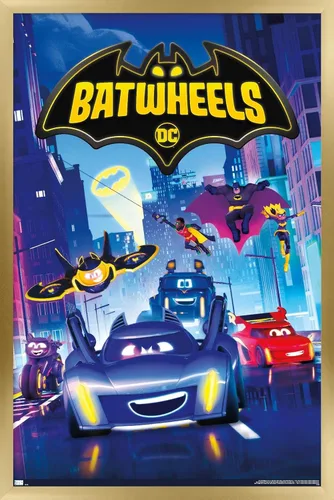 Miniatura 12 de DC Comics - Póster de pared con diseño de ruedas para TV, 34 pulgadas de largo x 22.4 pulgadas de ancho, versión premium sin marco