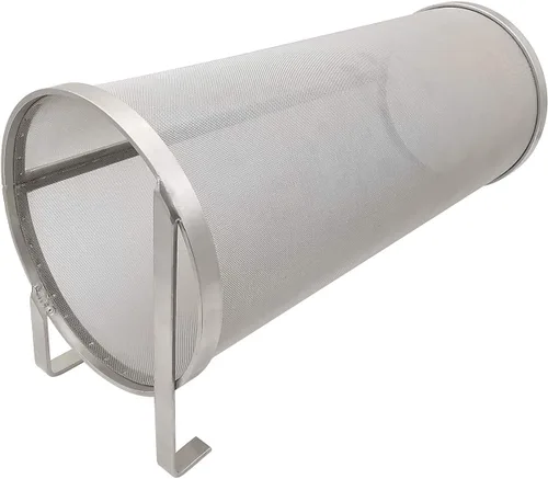 Miniatura 3 de Hop Hopper - Filtro de cesta de araña para cerveza casera, cerveza y té, fermentador, acero inoxidable 304, malla de 300 micrones, 4 x 10 pulgadas