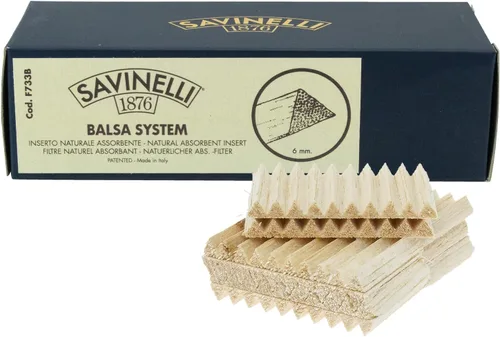 Miniatura 6 de Savinelli Filtros Balsa de 0.236 in - Accesorios de tubería hechos de madera de balsa italiana, paquete de 100 filtros Savinelli