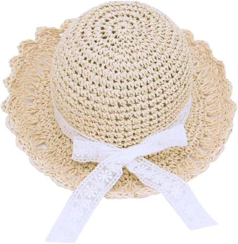 Miniatura 8 de Sombrero de paja para el sol con lazo, para la playa y el verano