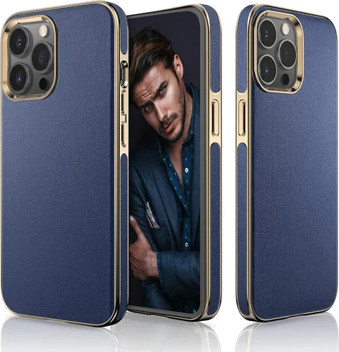 Miniatura 20 de LOHASIC Funda de piel diseñada para iPhone 13, funda clásica de lujo, suave, antiarañazos, a prueba de golpes, compatible con iPhone 13 de 6.1