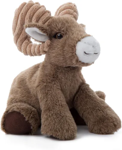 The Petting Zoo Peluche de oveja de cuerno grande, regalos para niños, animales salvajes de la vida silvestre, juguete de peluche de oveja de 9
