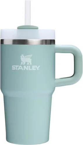 Miniatura 158 de Stanley Quencher H2.0 - Vaso de acero inoxidable con asa, pajilla y tapa FlowState giratoria de 3 posiciones; aislamiento térmico, sin BPA; apto