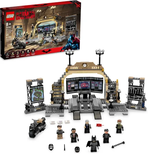 LEGO DC Batman Batcave: The Riddler Face Off 76183 Kit de construcción; genial juguete de batcueva de Ciudad Gótica para niños mayores de 8 años
