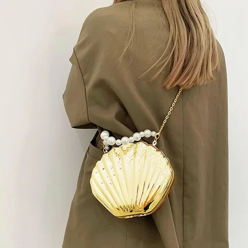 Miniatura 3 de Women Mini Seashell Evening Clutch Top-Handle Bag Cross-body Bag