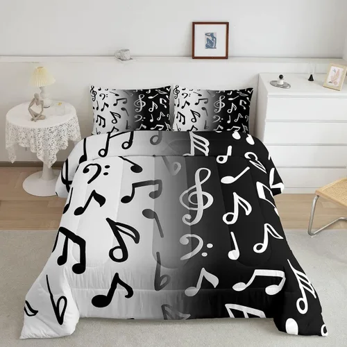 Miniatura 15 de Erosebridal Juego de edredón de murciélago tamaño Queen para niños y niñas, juego de ropa de cama con degradado de arco iris, juego de edredón Multi