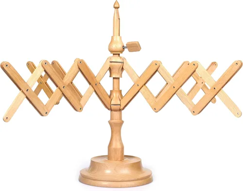 Miniatura 12 de Brainmart Swift - Hilo de madera para mesa de madera de haya y tejer, accesorio de artesanía para bobinado de hilo, hecho a mano de madera de haya