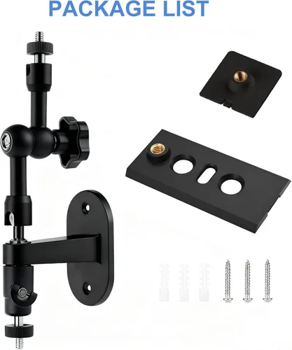 Miniatura 7 de Soporte de pared 2 en 1 para panel solar de anillo, batería de leva de anillo para pegar, cámara de foco y cámara de foco Plus/Pro (batería), ángulo