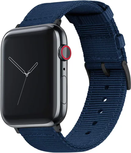 Miniatura 8 de BARTON WATCH BANDS - Correas de reloj de nailon de estilo militar compatibles con modelos de Apple Watch - 1, 2, 3, 4, 5, 6, 7, 8, 9, 10, SE, Ultra