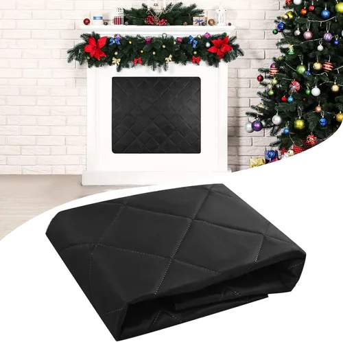 Manta magnética para chimenea con protector contra corrientes de 36*28 pulgadas, pantalla de chimenea de ladrillo, cubierta aislante para chimenea,