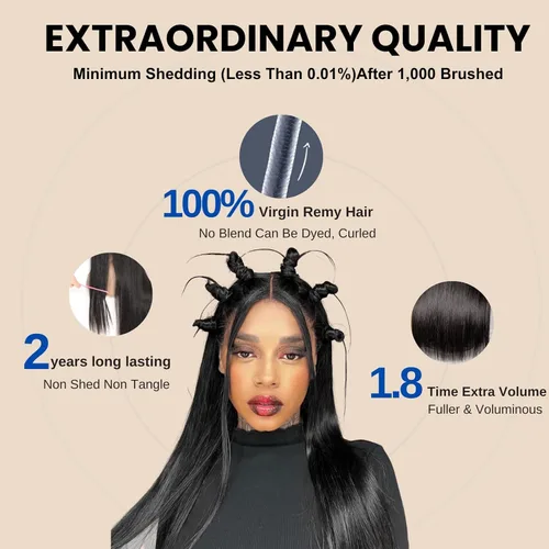 Miniatura 4 de Pelucas de cabello humano de encaje completo HD transparente con encaje prearrancado con abuelitos, hecha a mano, peluca frontal de encaje completo