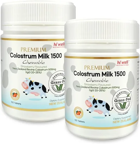 Miniatura 10 de Hi Well Premium Calostrum1500 120 tabletas (1)