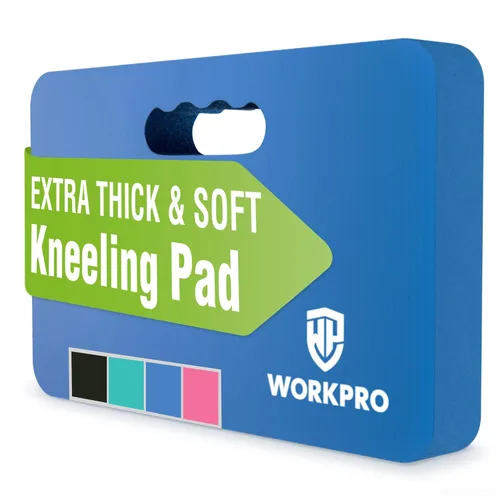 Miniatura 11 de WORKPRO Almohadilla de rodillas extra gruesa, amortiguación de espuma suave para la rodilla, alfombrilla grande de espuma para arrodillarse
