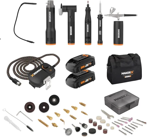Miniatura 12 de Worx WX997L MAKERX Kit combinado de herramientas de manualidades de lujo