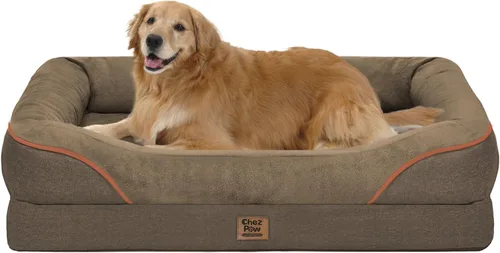 Miniatura 27 de Cama ortopédica grande lavable para perros, sofá XL para perros, cama de cuatro lados para perros, impermeable, antideslizante, para perros de gran